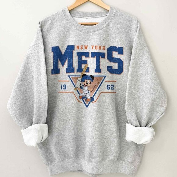 Other - Mickey MLB baseball New York Mets MLB shirt retro inspiration Sweatshirt yvettec